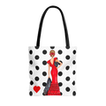Bolsa Tote Málaga Diseño Flamenca Manuela Rojo con Lunares