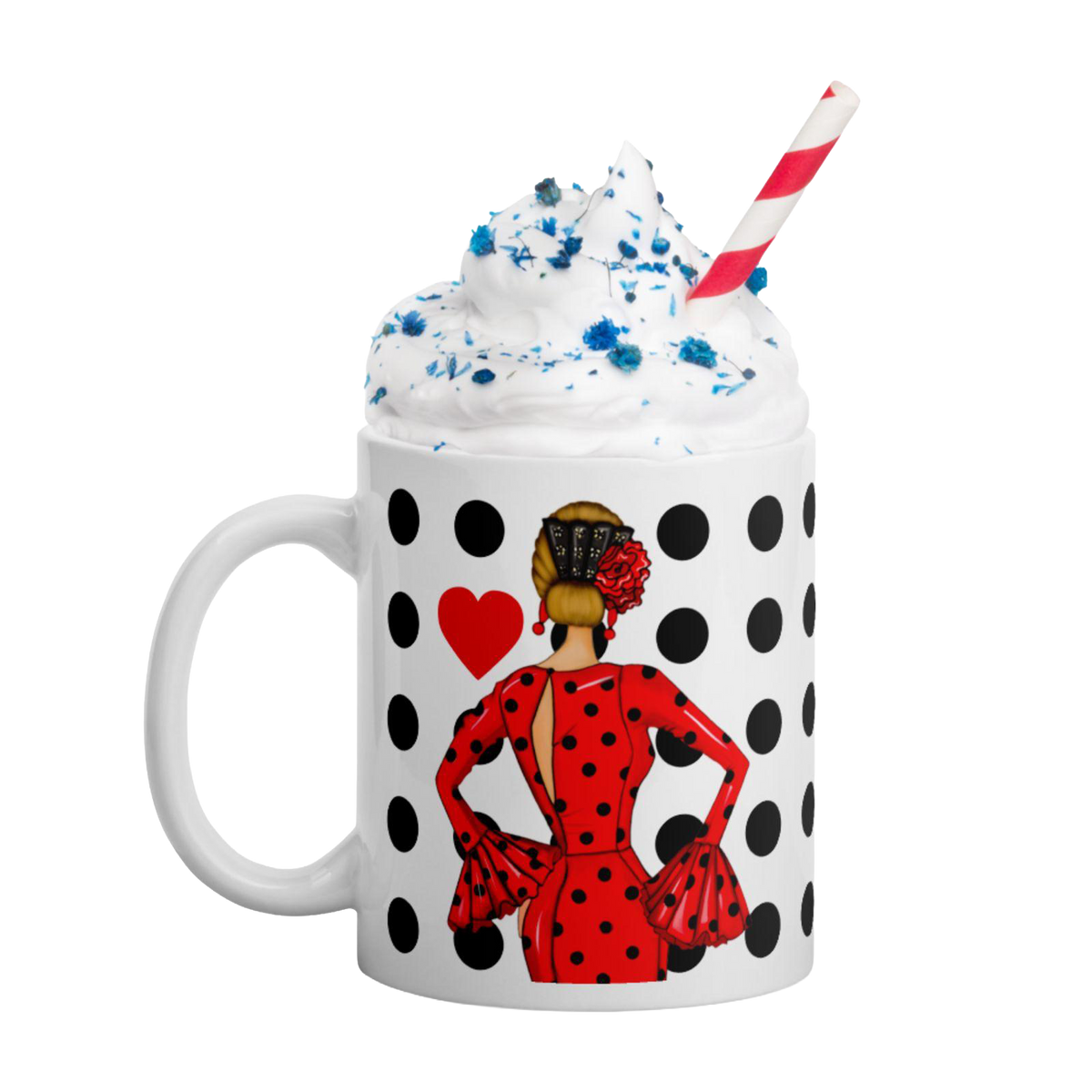 Taza Flamenca de Cerámica 350 ml – Diseño Maria Rojo_exp5