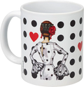 Taza Flamenca de Cerámica 350 ml – Diseño Maria Blanco
