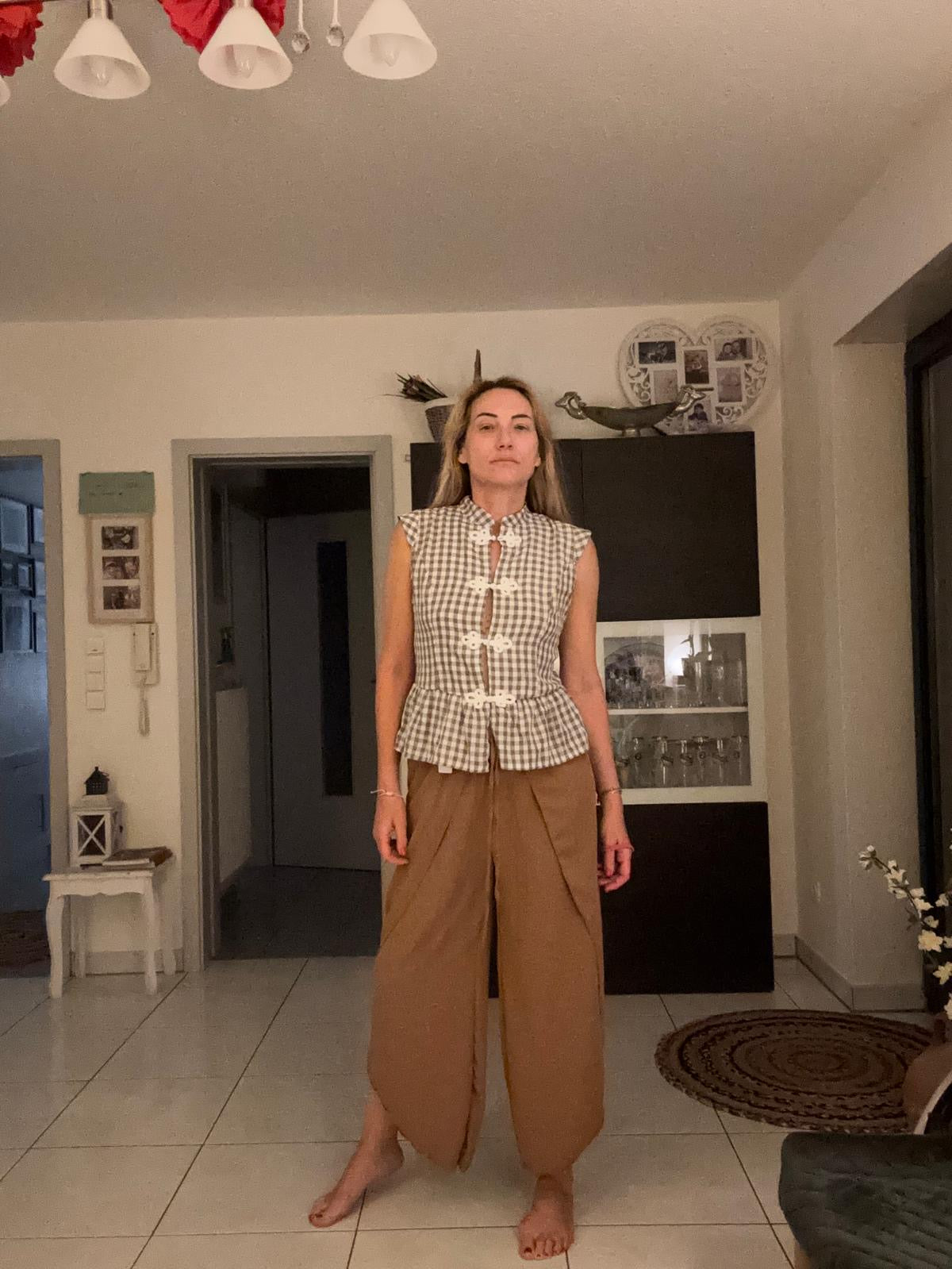 Top Vichy Beige