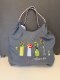 Tote Bag Apple & Pie – Grau